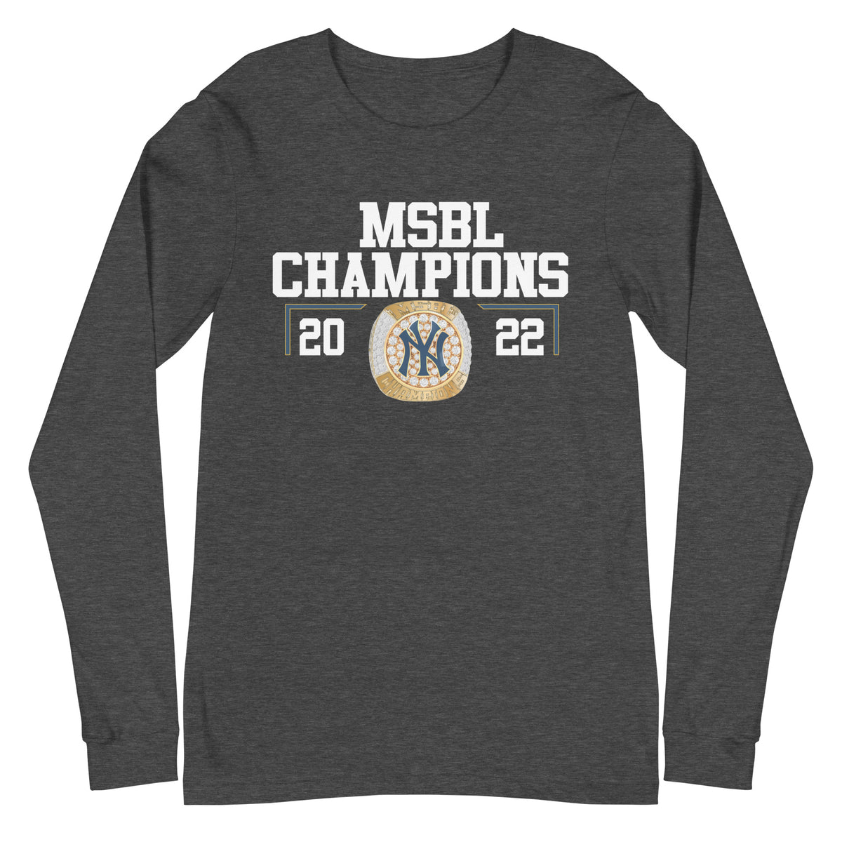 Detroit Yankees 2022 MSBL Championship Ring Unisex Long Sleeve Tee