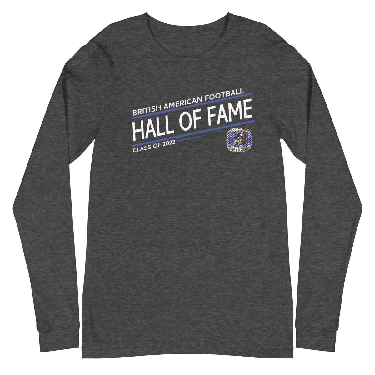 British American Football Hall of Fame Class of 2022 Championship Ring Unisex Long Sleeve Tee