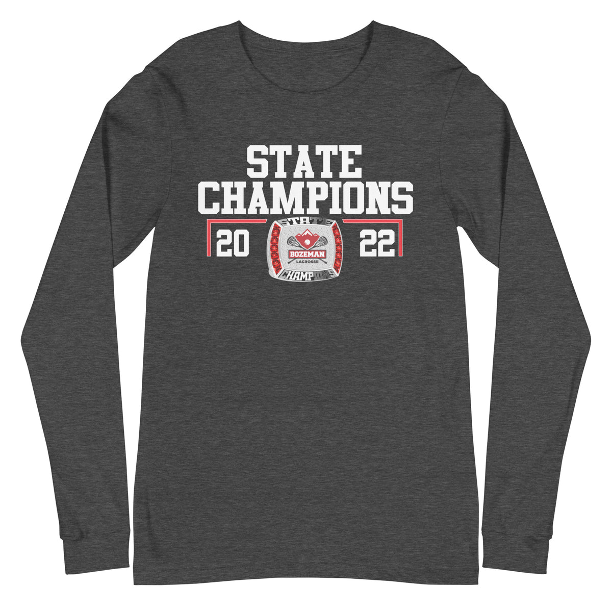 Bozeman High School 2022 State Championship Ring Unisex Long Sleeve Tee
