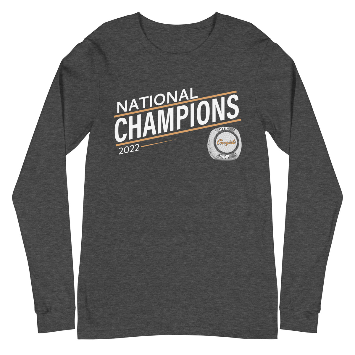 Oklahoma State University Equestrian 2022 National Championship Ring Unisex Long Sleeve Tee