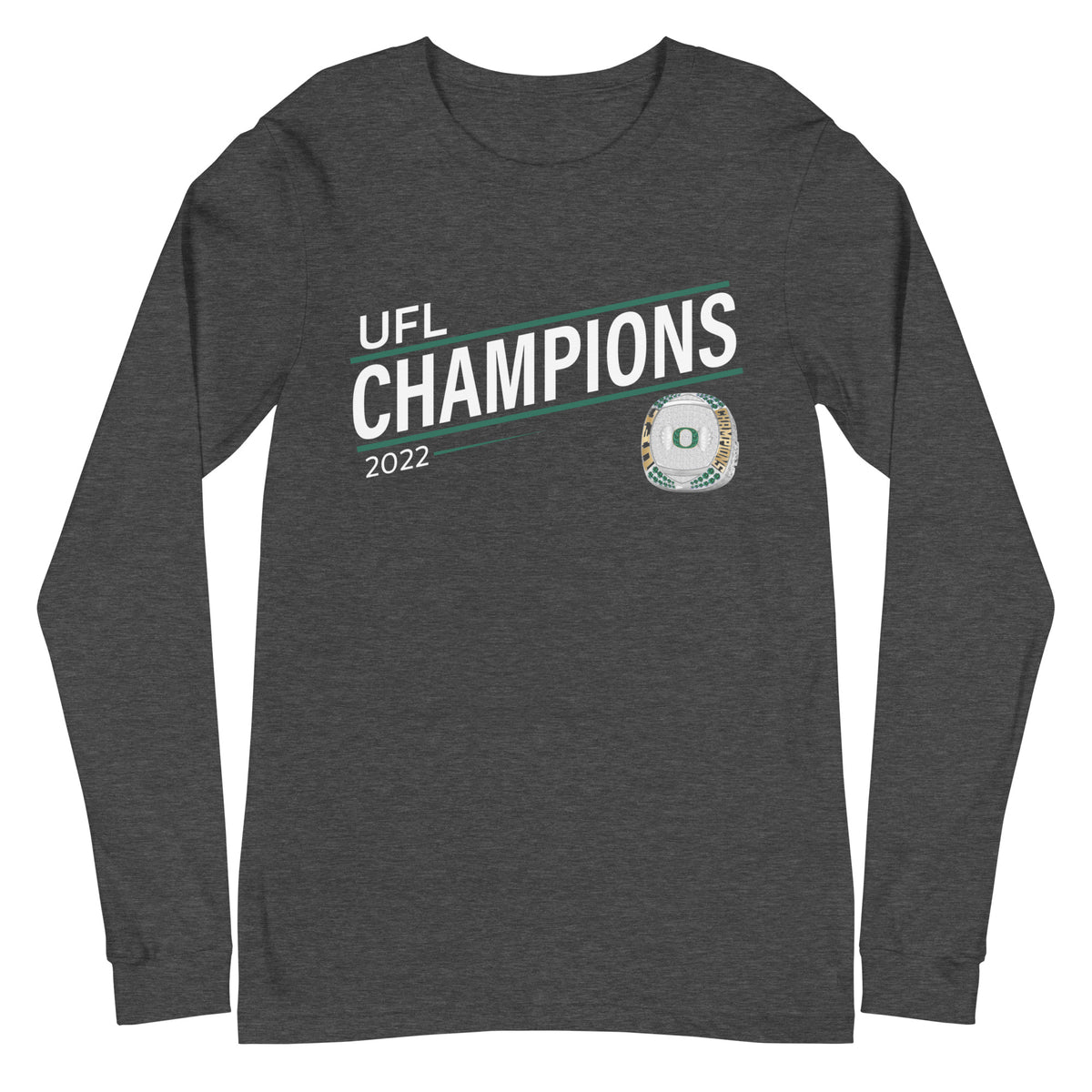 Motorcity Outlaws 2022 UFL Championship Ring Unisex Long Sleeve Tee
