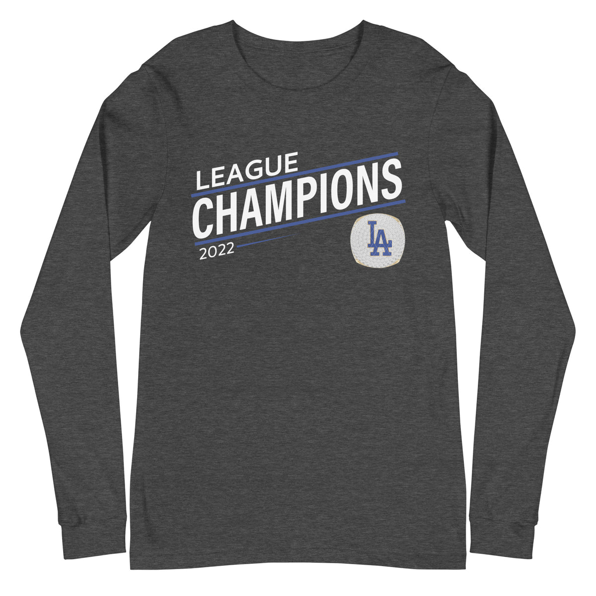 Lower Antioch Dodgers 2022 League Championship Ring Unisex Long Sleeve Tee