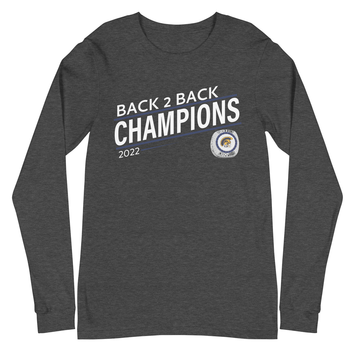 Weston High School 2022 Back 2 Back Championship Ring Unisex Long Sleeve Tee