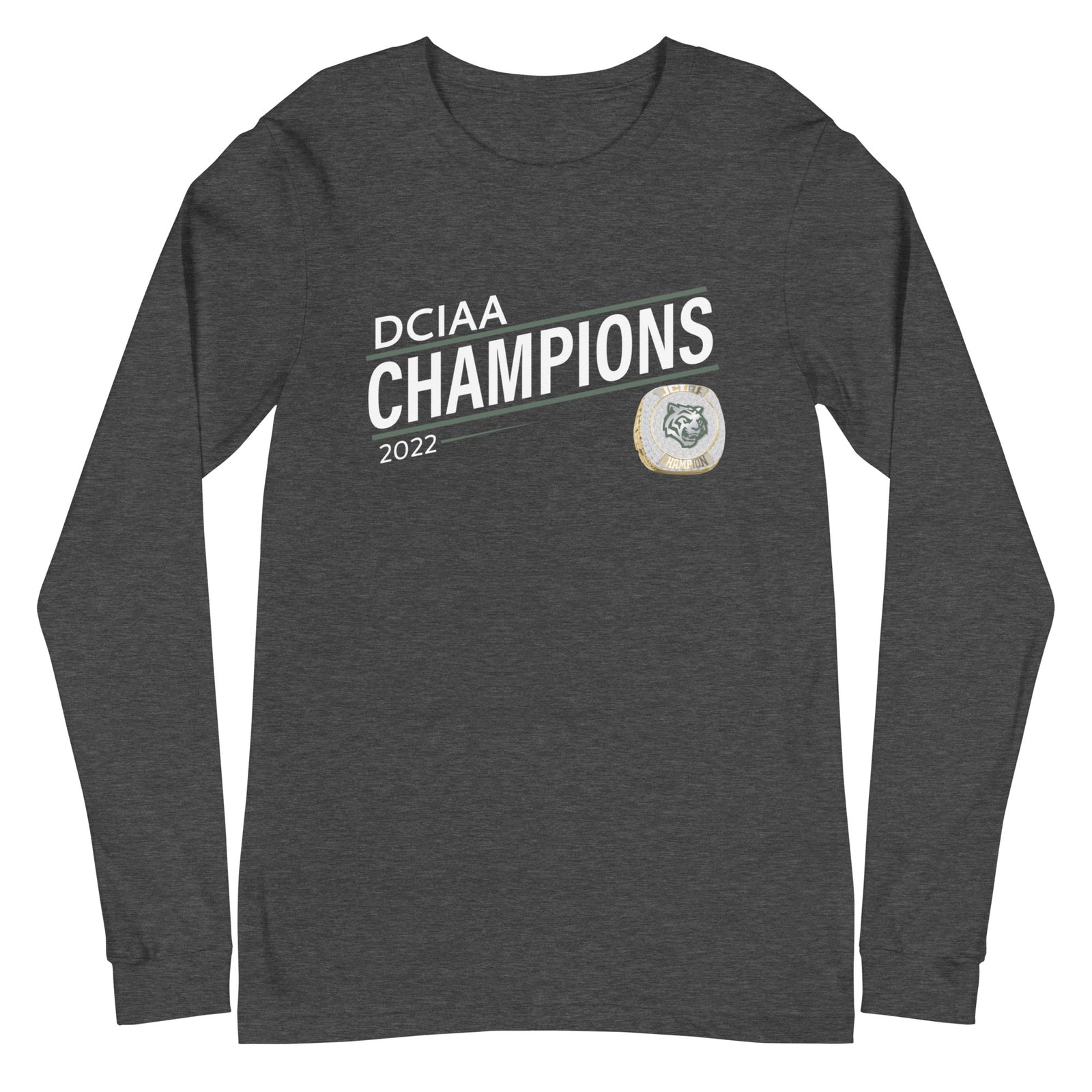 Jackson-Reed High School 2022 DCIAA Championship Ring Unisex Long Sleeve Tee