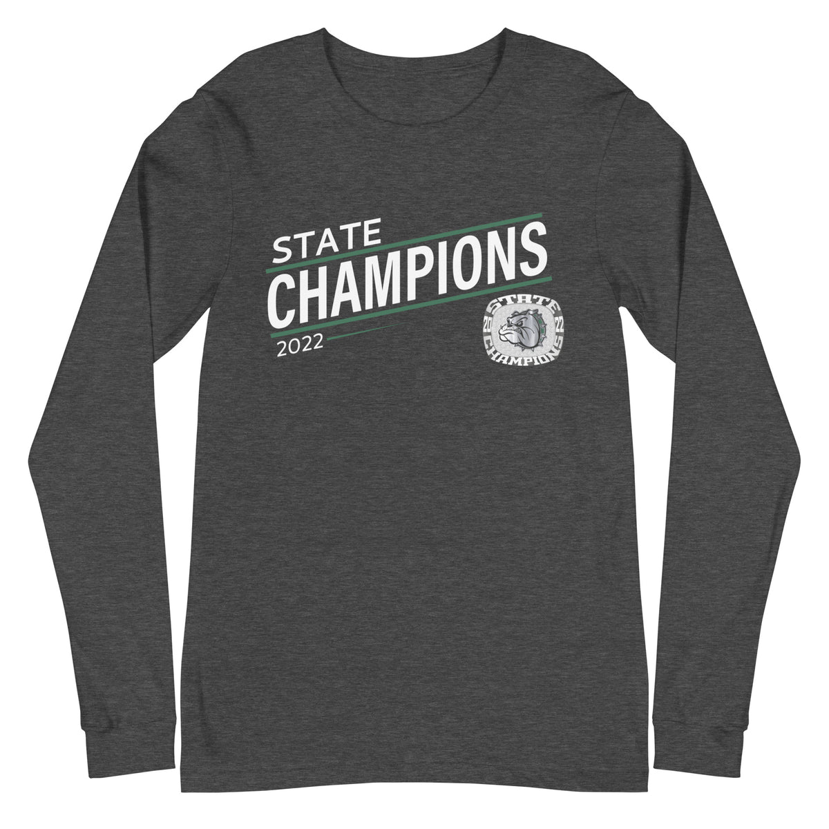Melbourne High School Silver 2022 State Championship Ring  Unisex Long Sleeve Tee