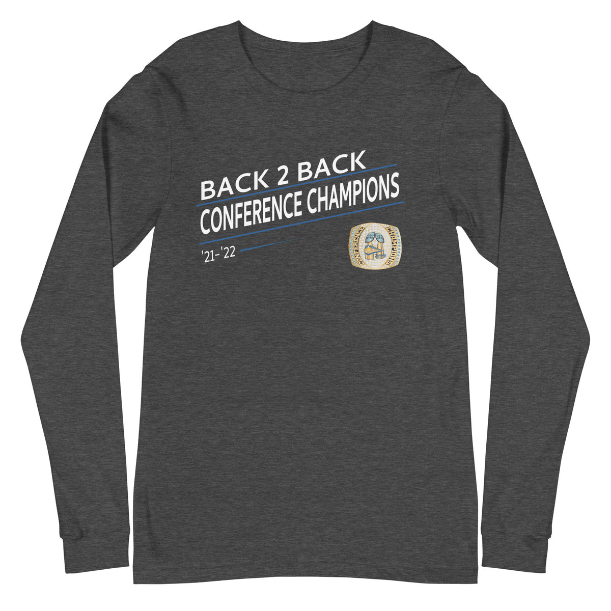 St. Mary Catholic ’21-’22 Back 2 Back Conference Championship Ring Unisex Long Sleeve Tee