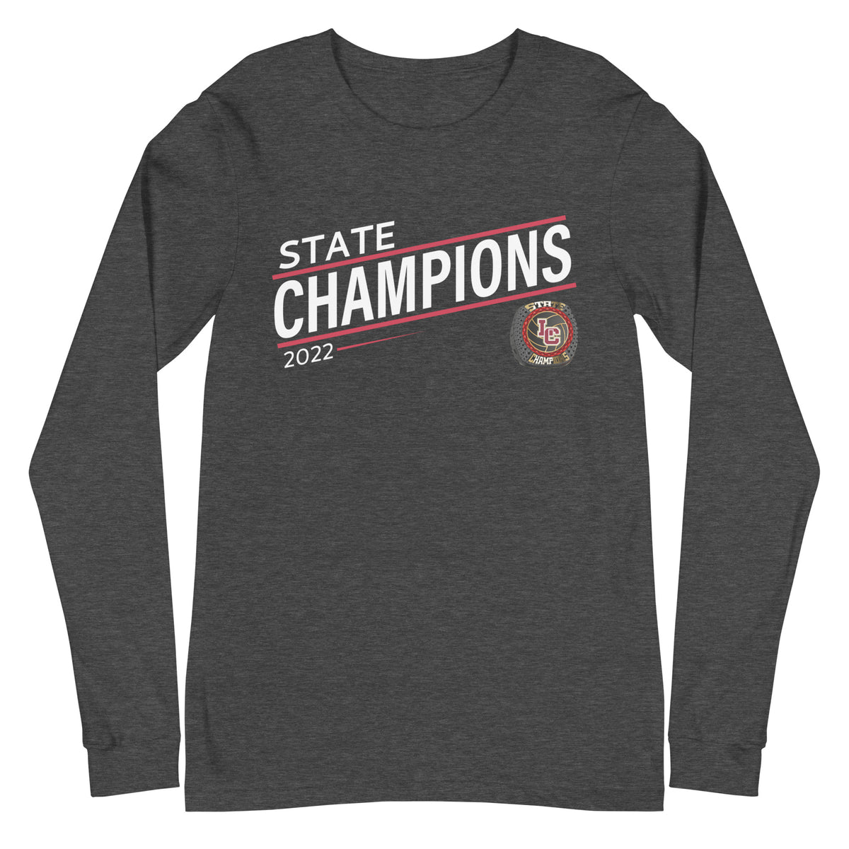Lincoln Christian High School 2022 State Championship Ring Unisex Long Sleeve Tee