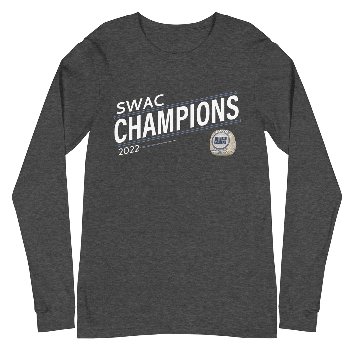 Jackson State University 2022 SWAC Championship Ring Unisex Long Sleeve Tee
