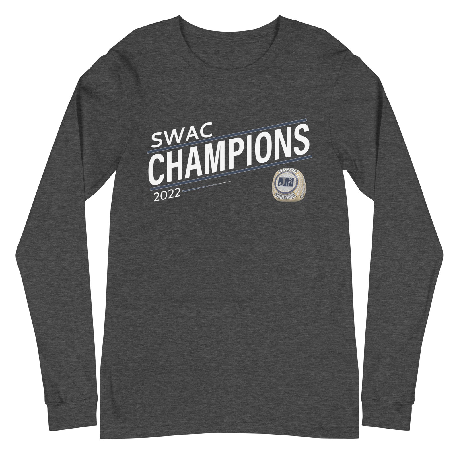 Jackson State University 2022 SWAC Championship Ring Unisex Long Sleeve Tee