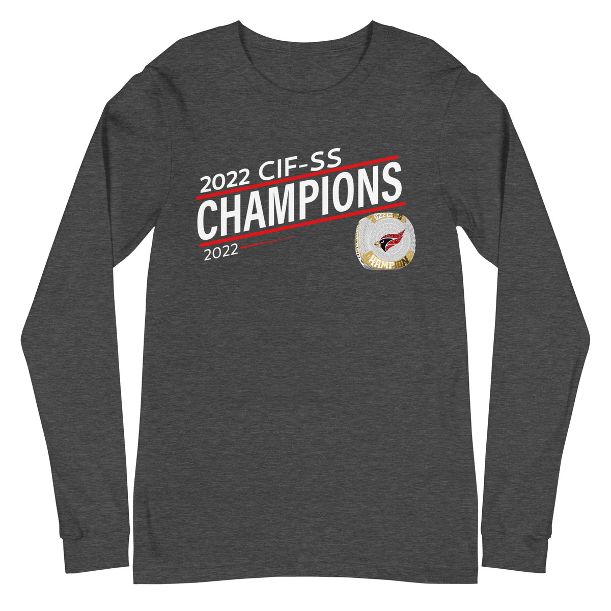 Lawndale High School 2022 CIF-SS Championship Ring Unisex Long Sleeve Tee