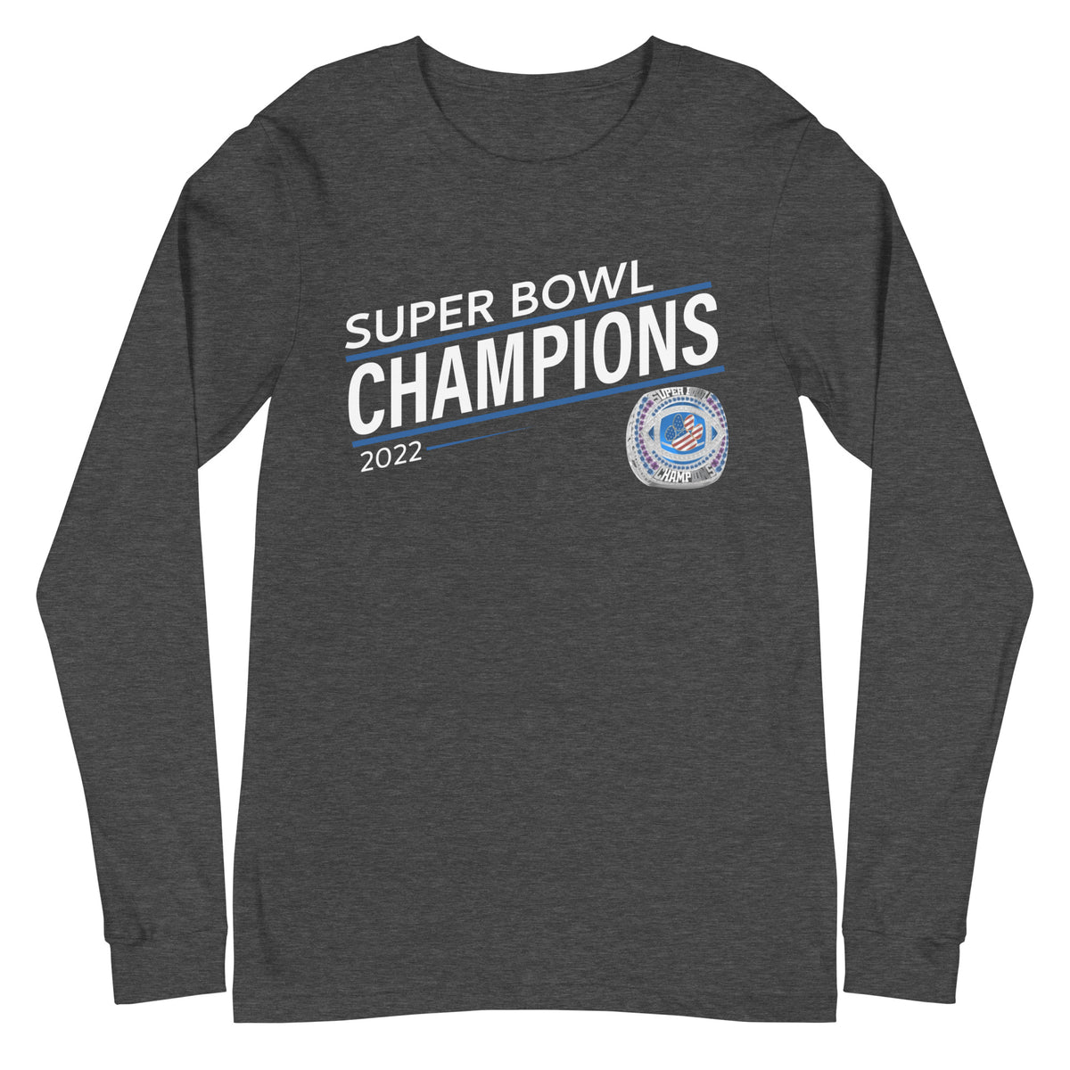 Wilmington Bobcats 2022 Super Bowl Championship Ring Unisex Long Sleeve Tee