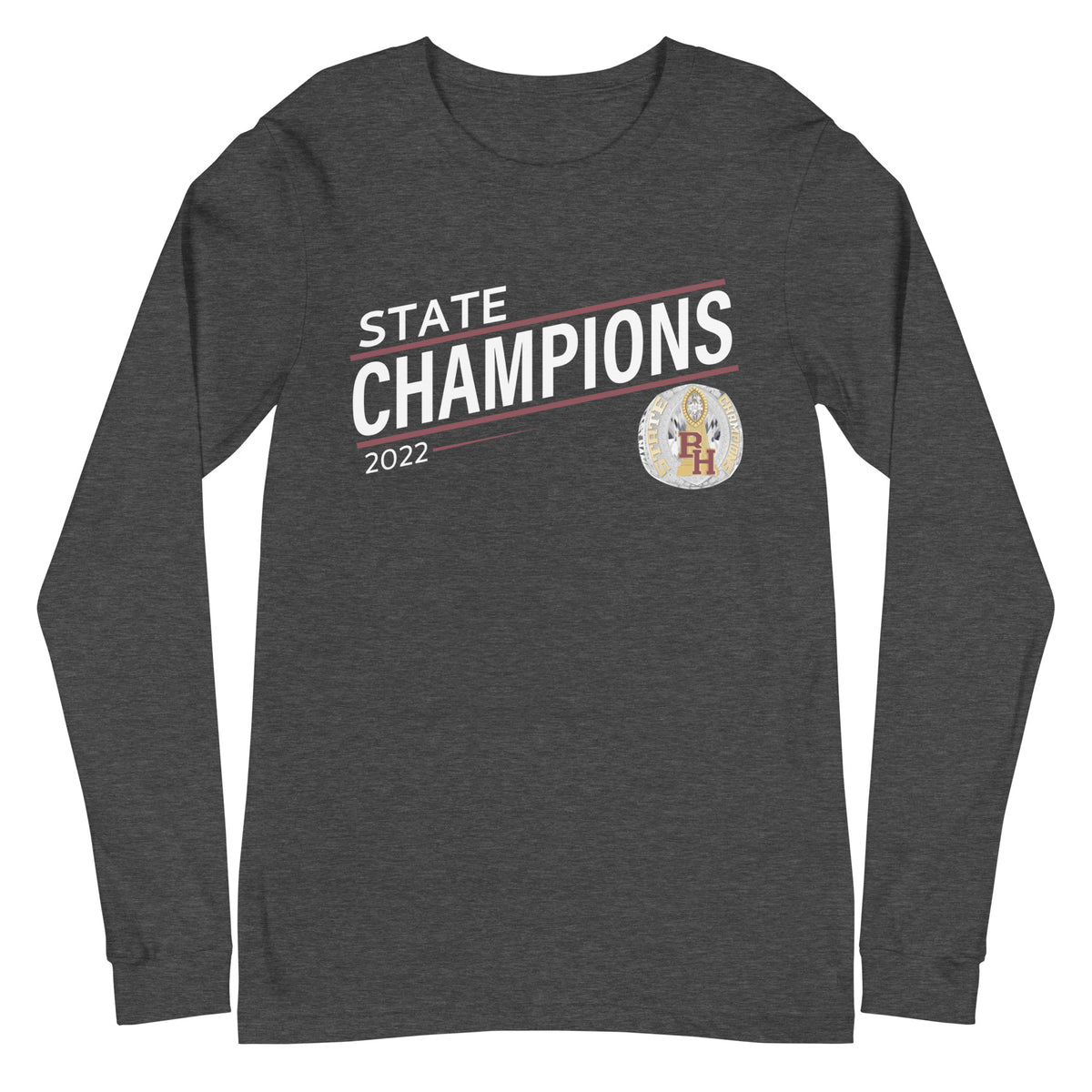 Big Horn High School 2022 State Championship Ring Unisex Long Sleeve Tee