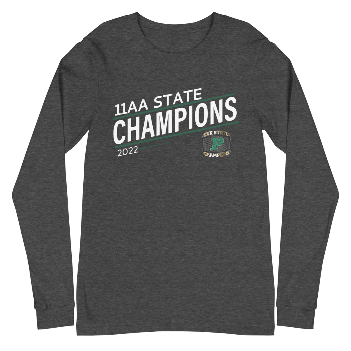Theodore F Riggs High School 2022 11AA State Championship Ring Unisex Long Sleeve Tee