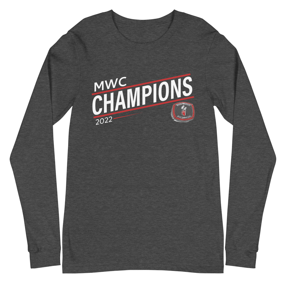 Lake Forest College 2022 MWC Championship Ring Unisex Long Sleeve Tee