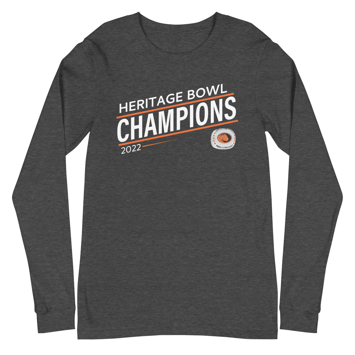 East Central University 2022 Heritage Bowl Championship Ring Unisex Long Sleeve Tee