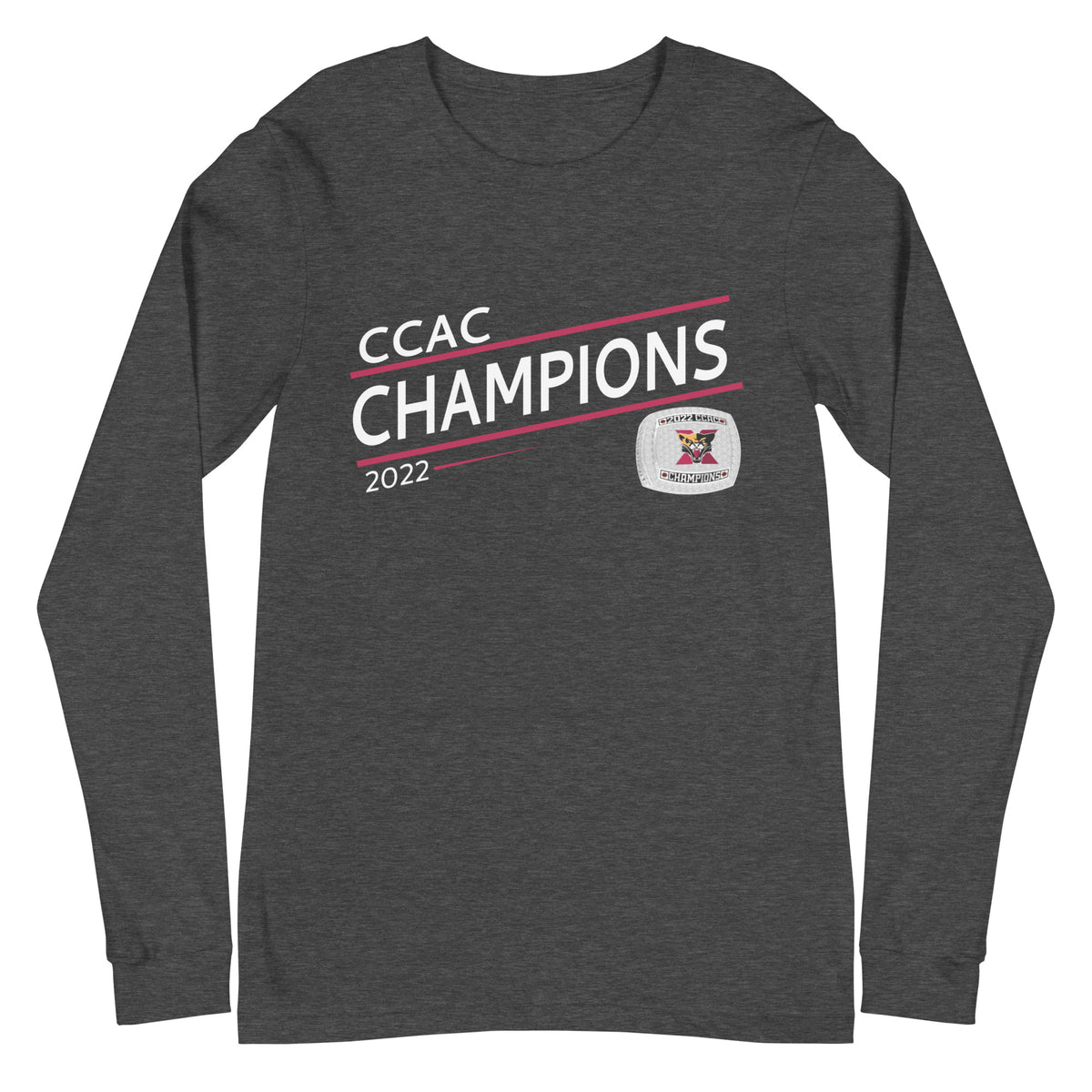 Saint Xavier University 2022 CCAC Championship Ring Unisex Long Sleeve Tee