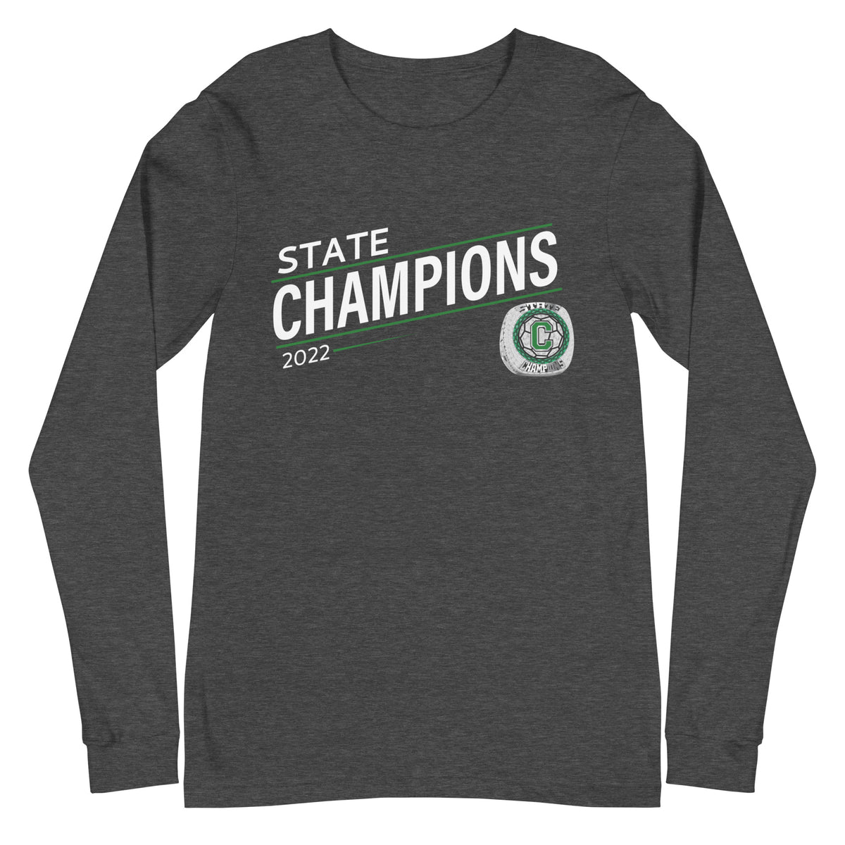 Chariho High School 2022 State Championship Ring Unisex Long Sleeve Tee