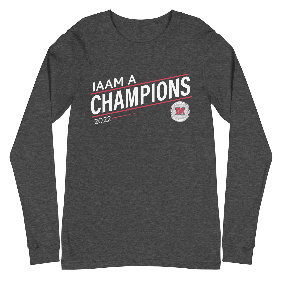 Mercy High School 2022 IAAM A Championship Ring Unisex Long Sleeve Tee