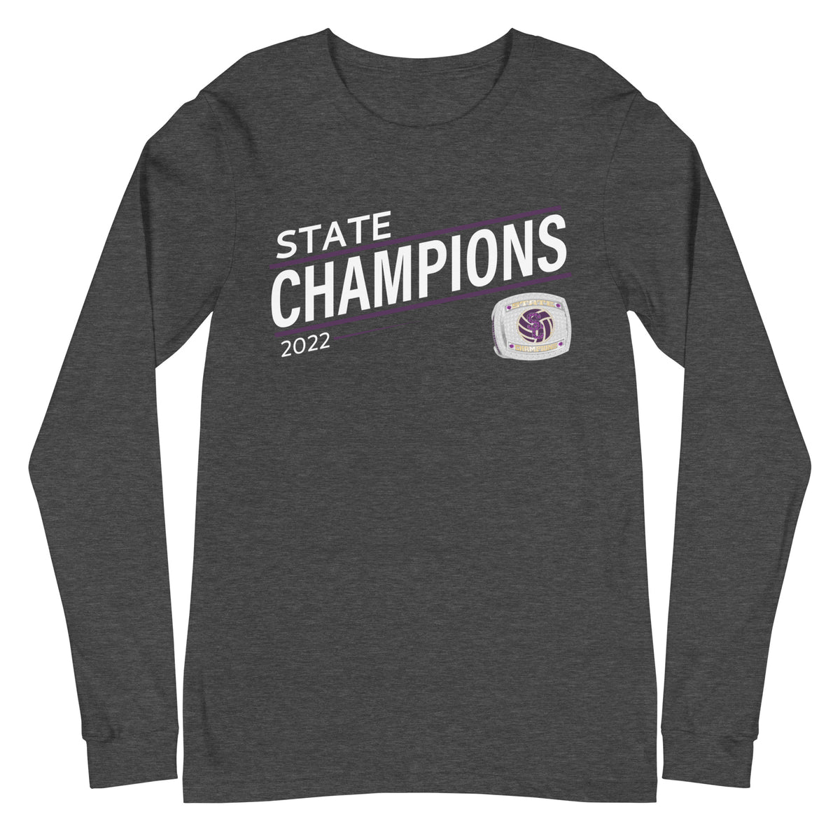 Julesburg Senior High School 2022 State Championship Ring Unisex Long Sleeve Tee
