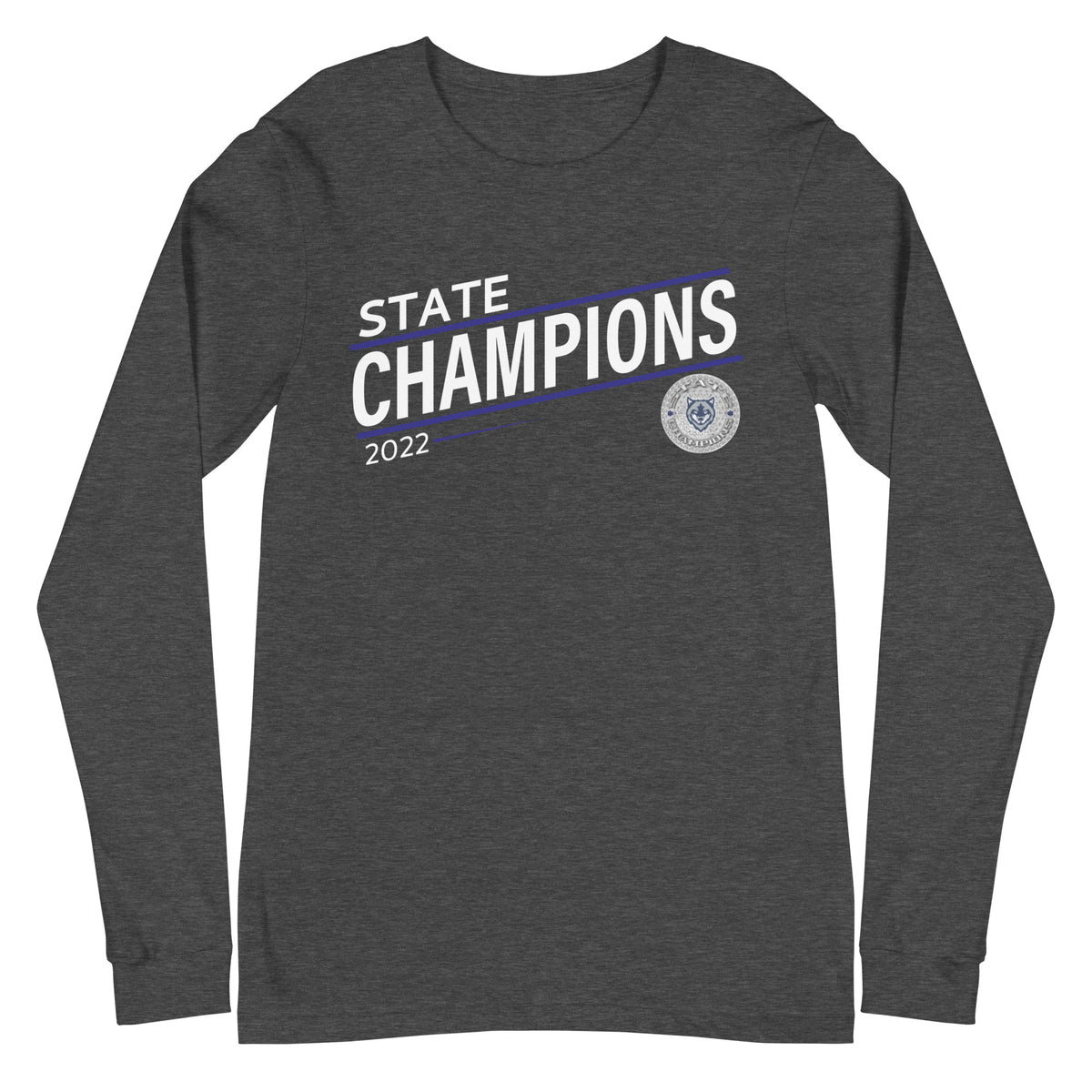 Liberty Creek High School Cheer 2022 State Championship Ring Unisex Long Sleeve Tee