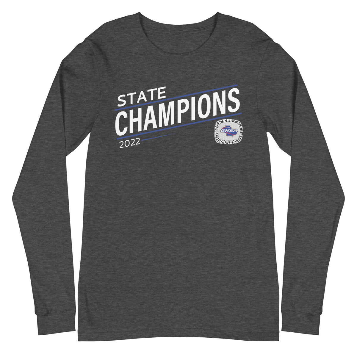 Northeast Georgia Football Officials Association 2022 State Championship Ring Unisex Long Sleeve Tee