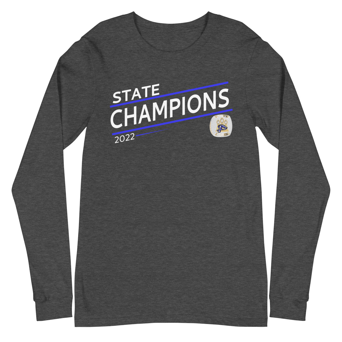 Pelham High School 2022 State Championship Ring Unisex Long Sleeve Tee