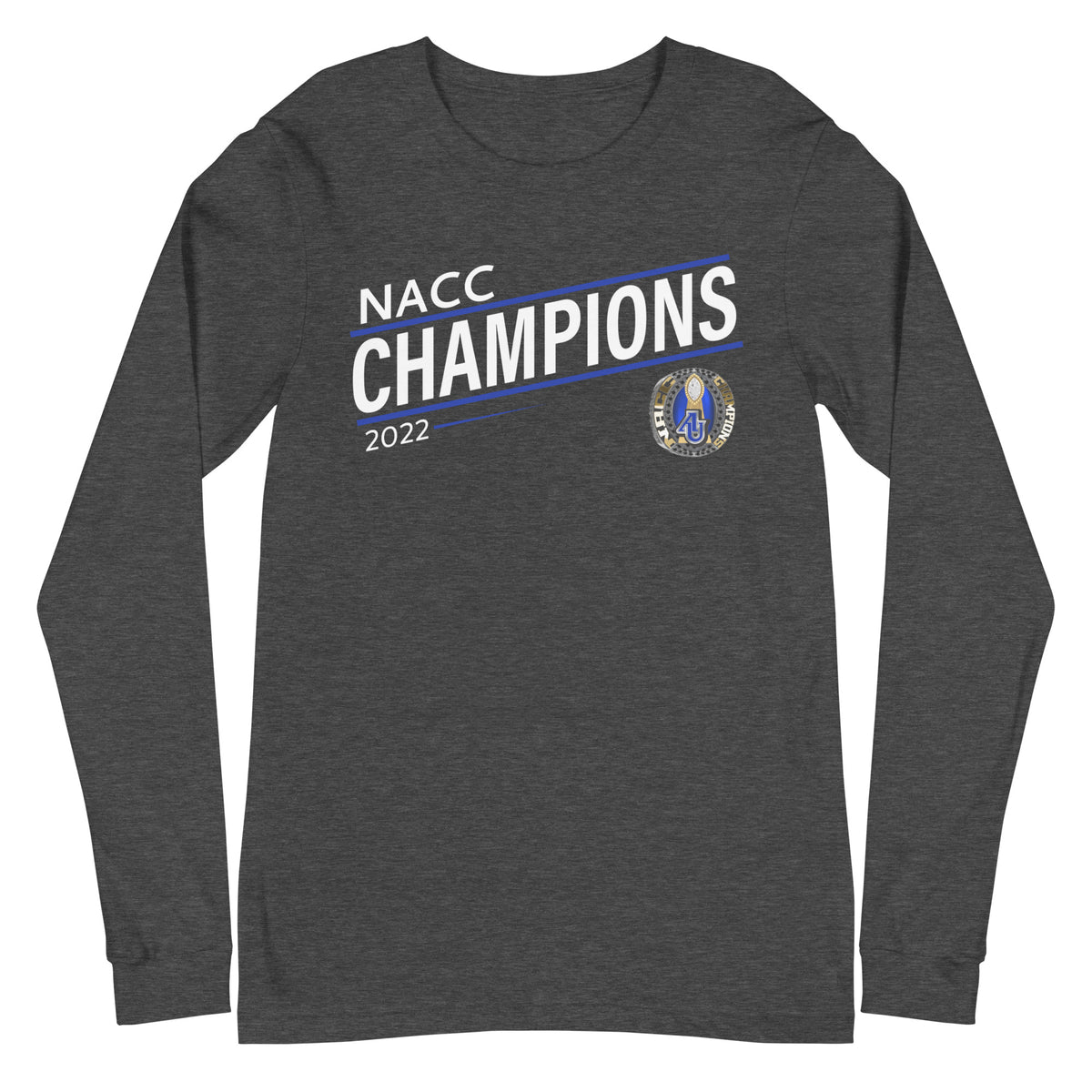 Aurora University Football 2022 State Championship Ring Unisex Long Sleeve Tee
