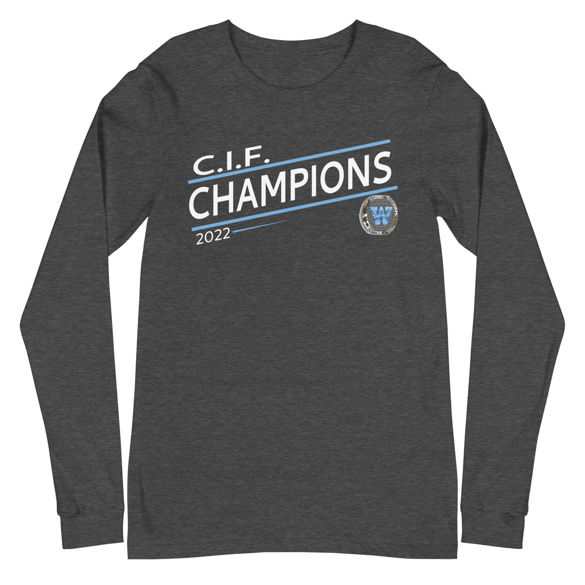 Walnut Football 2022 State Championship Ring Unisex Long Sleeve Tee