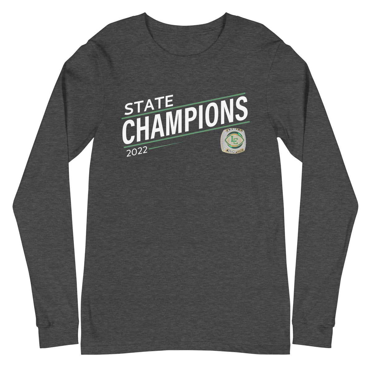 Lumen Christi Catholic School (High School) 2022 State Championship Ring Unisex Long Sleeve Tee