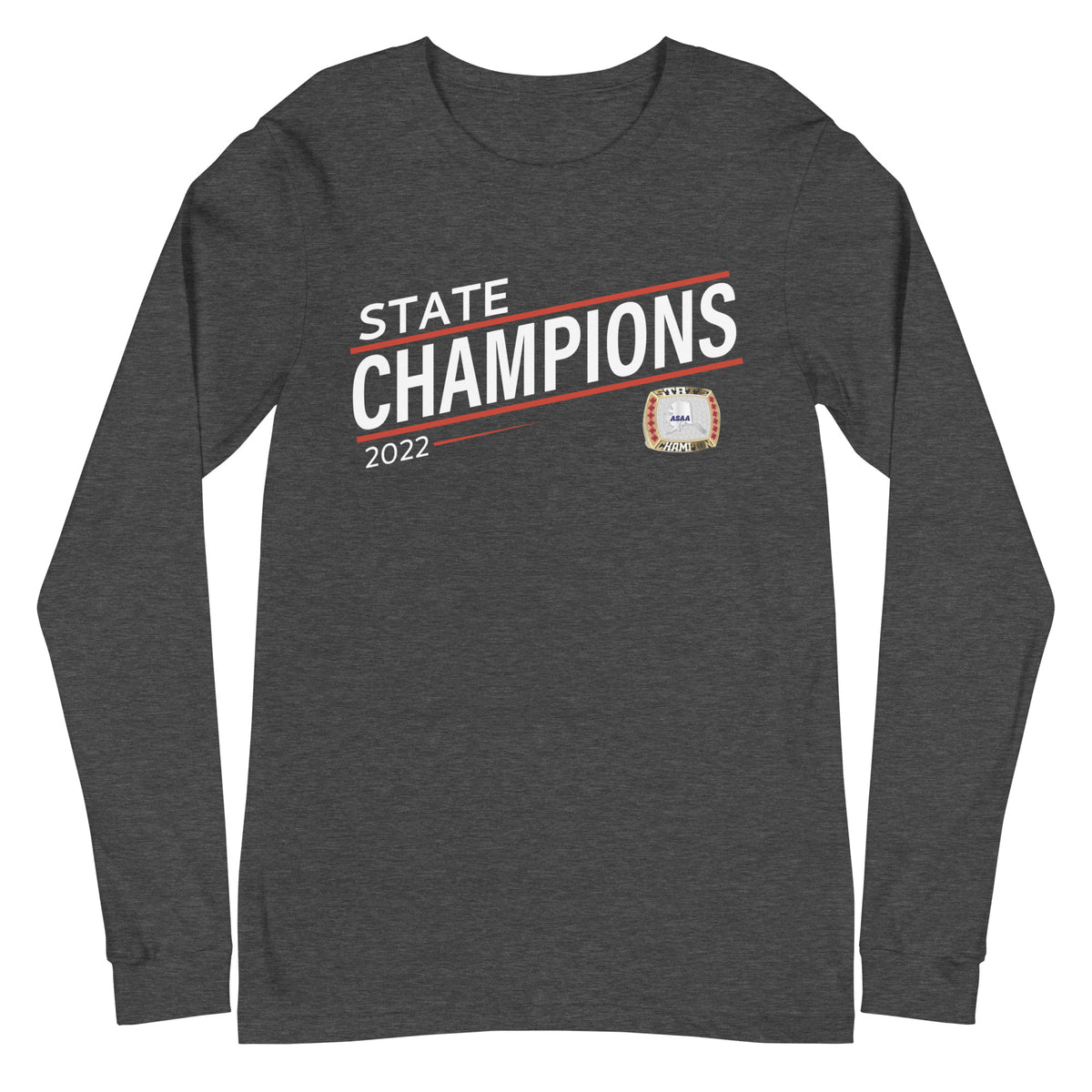 Test Fan Store Football 2022 State Championship Ring Unisex Long Sleeve Tee