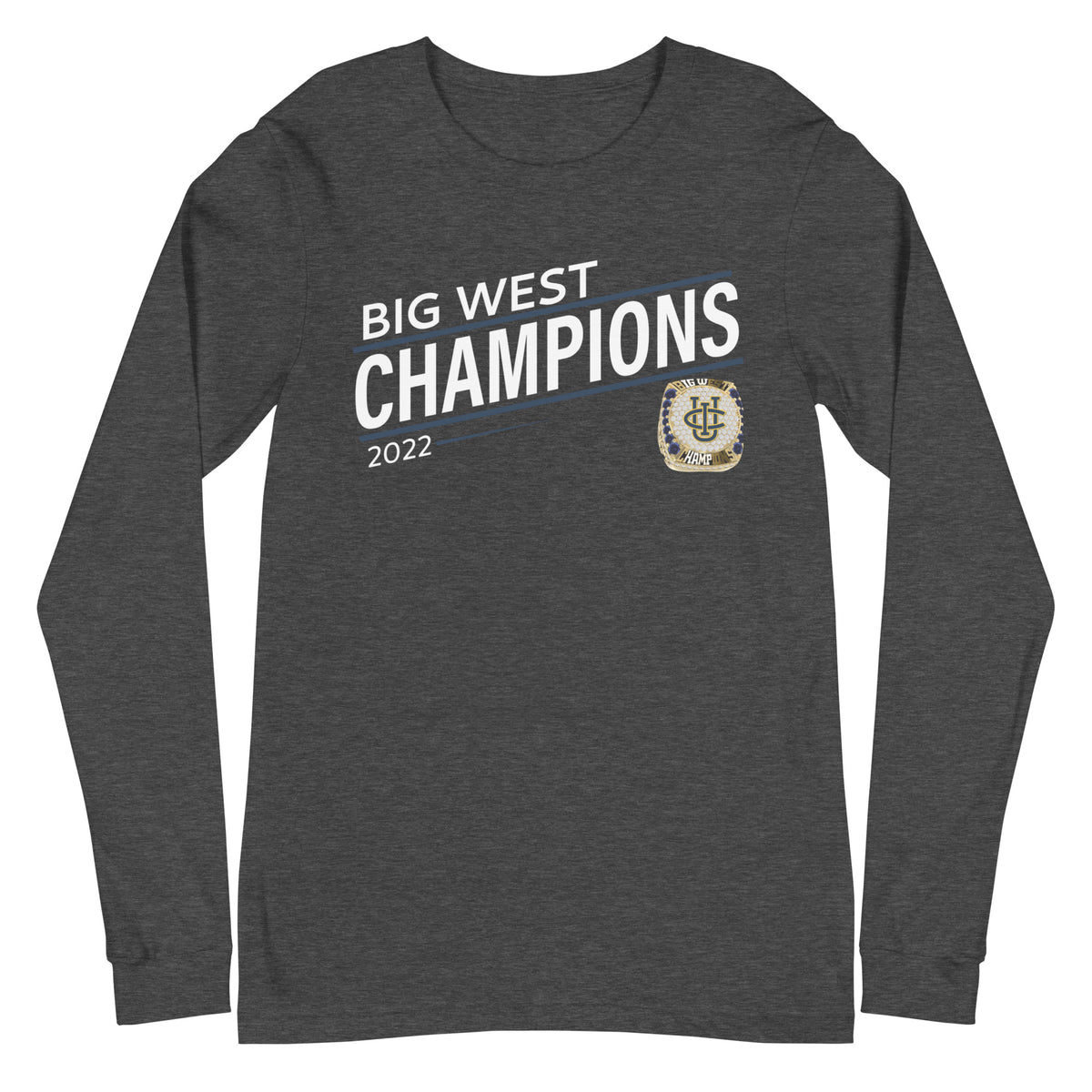 University of California at Irvine Soccer 2010 State Championship Ring Unisex Long Sleeve Tee