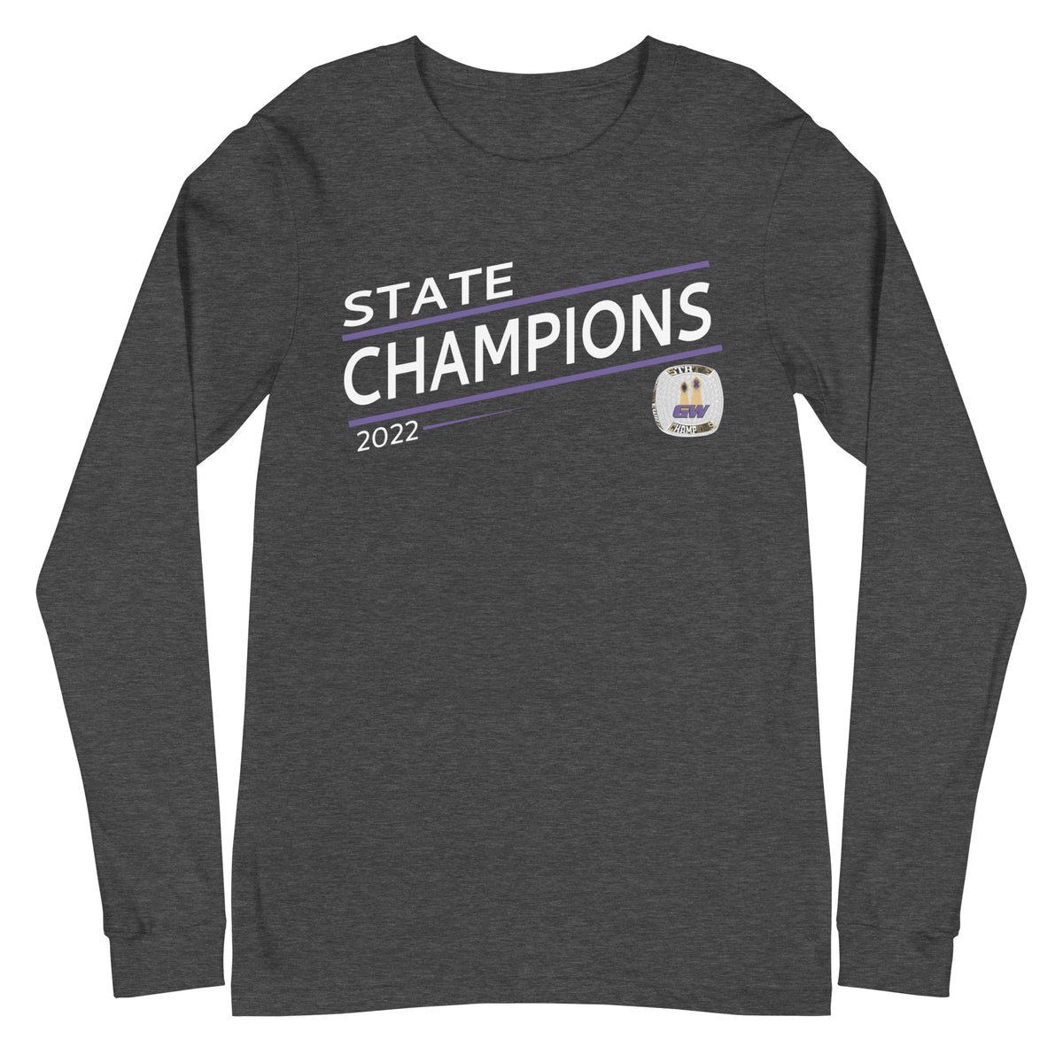 Gateway Christian High School 2022 State Championship Ring Unisex Long Sleeve Tee