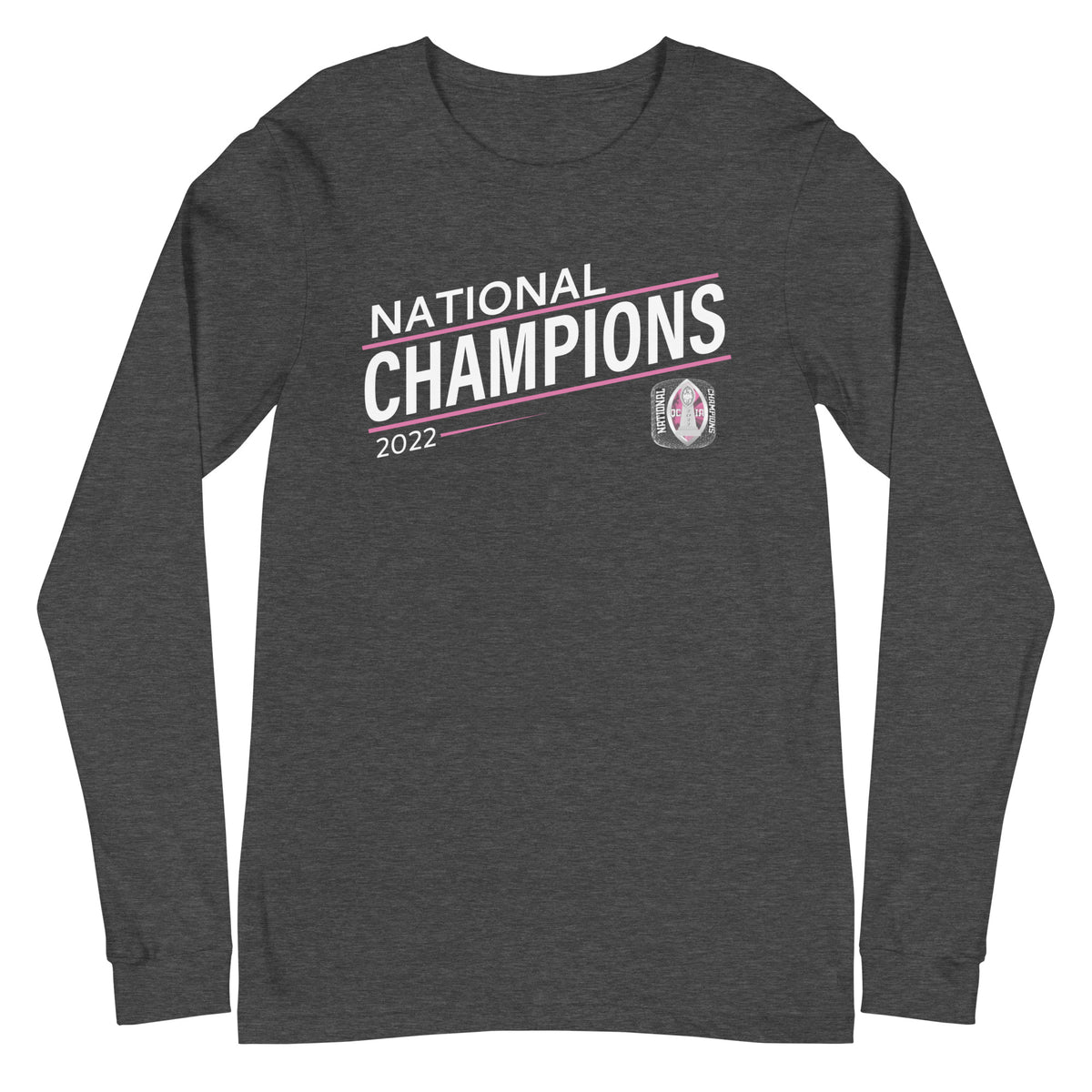 Queen City Insane Asylum Football 2022 State Championship Ring Unisex Long Sleeve Tee