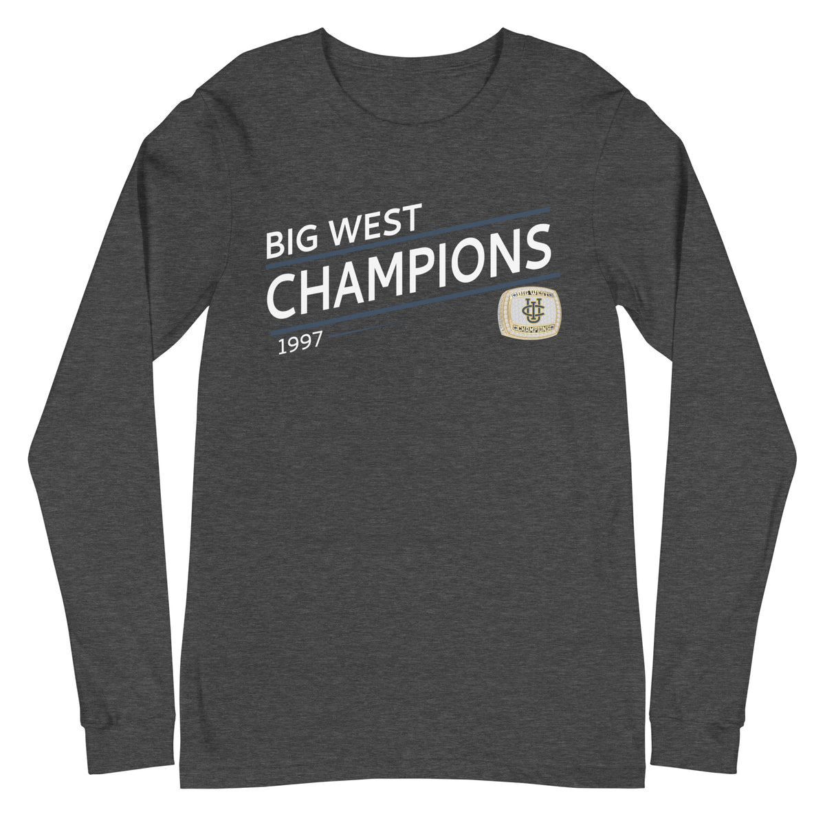 University of California at Irvine Soccer 1997 State Championship Ring Unisex Long Sleeve Tee