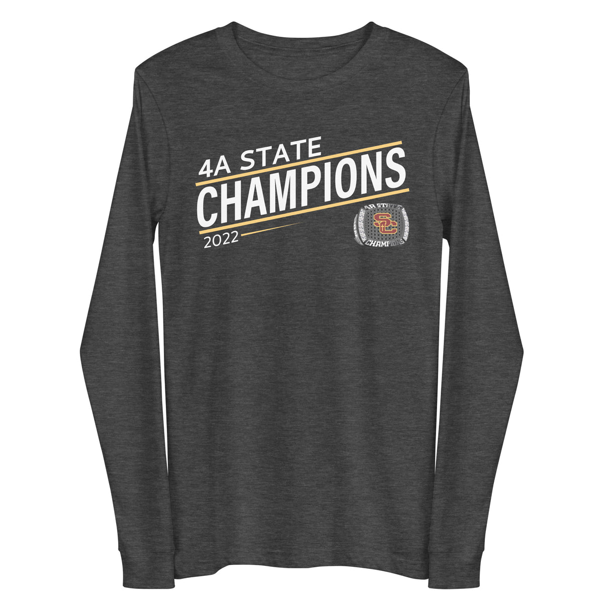 Salpointe Catholic Softball Yellow 2022 State Championship Ring Unisex Long Sleeve Tee