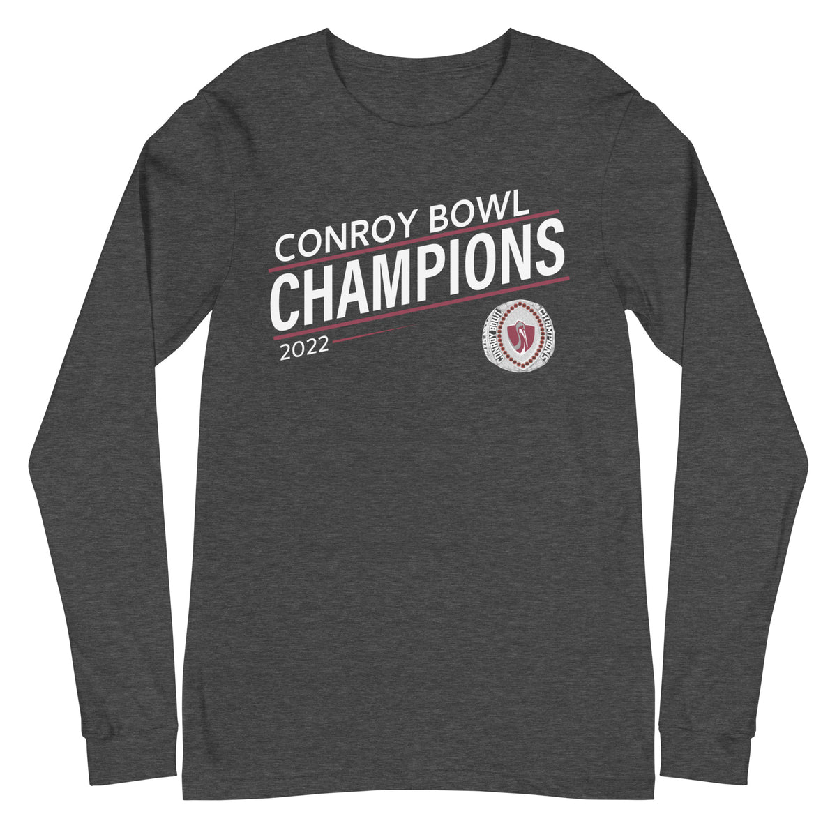 The Loomis Chaffee School Football 2022 State Championship Ring Unisex Long Sleeve Tee