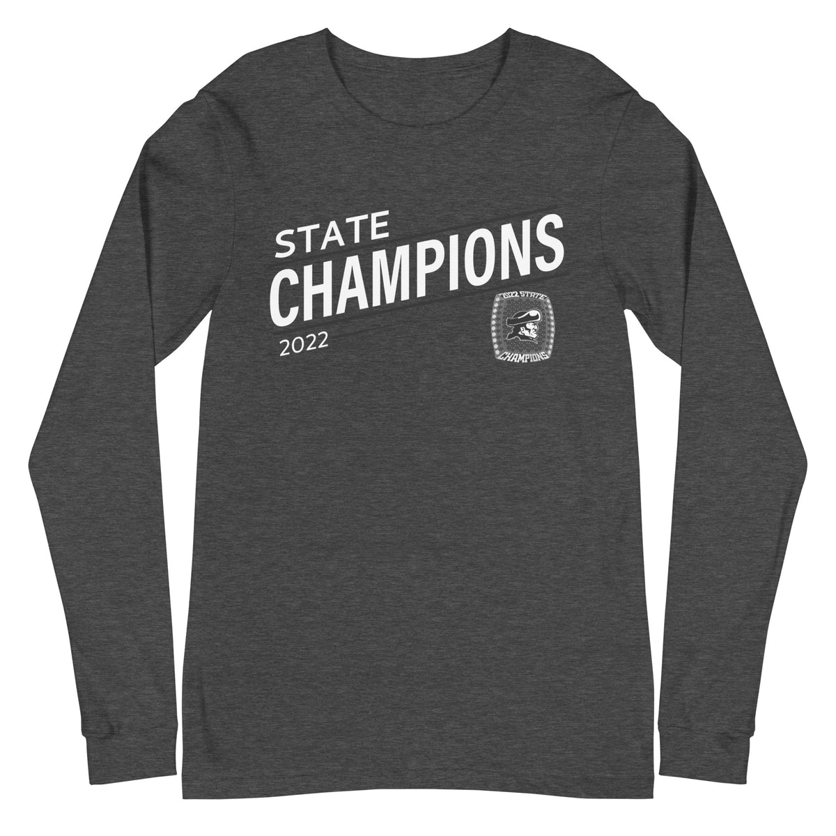 Pilgrim High School Lacrosse 2022 State Championship Ring Unisex Long Sleeve Tee