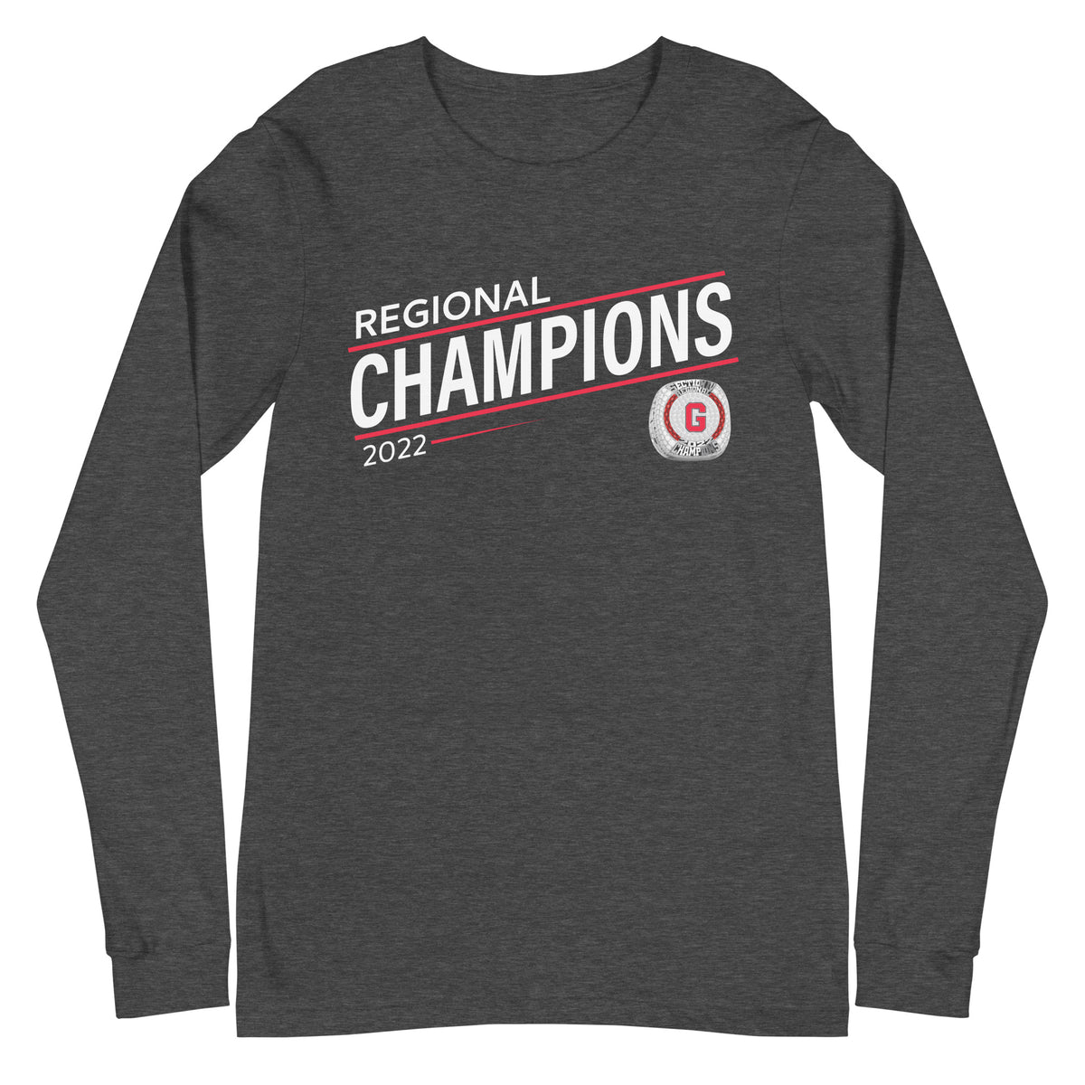 Groton Central High School Football 2022 State Championship Ring Unisex Long Sleeve Tee