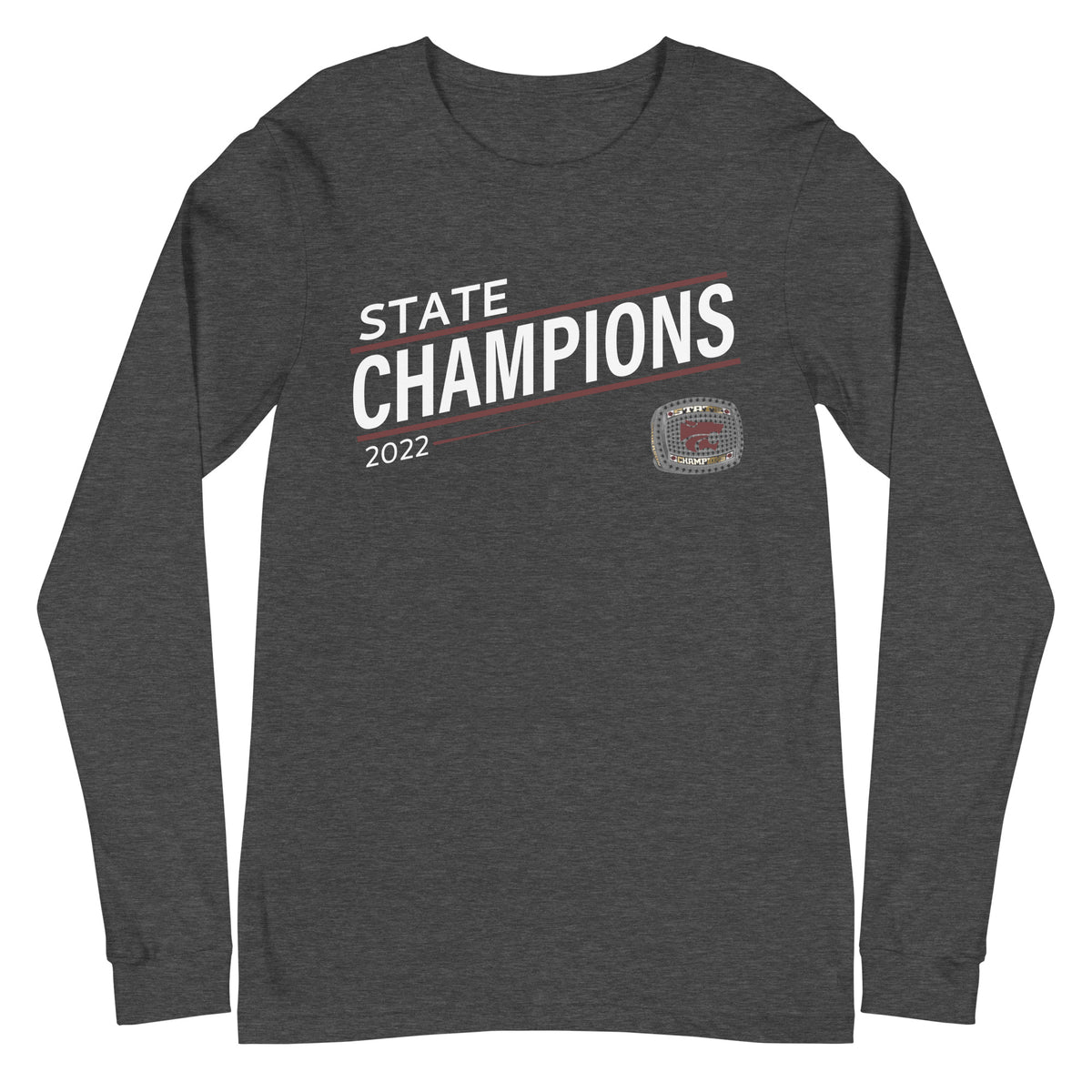 Destiny Christian School Softball 2022 State Championship Ring Unisex Long Sleeve Tee