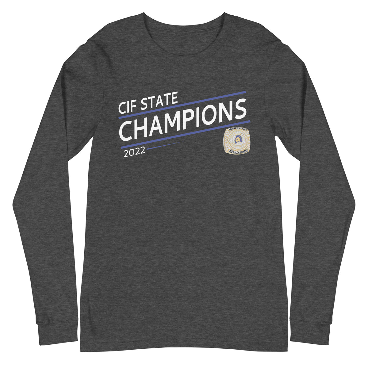 Pinole Valley Football 2022 State Championship Ring Unisex Long Sleeve Tee
