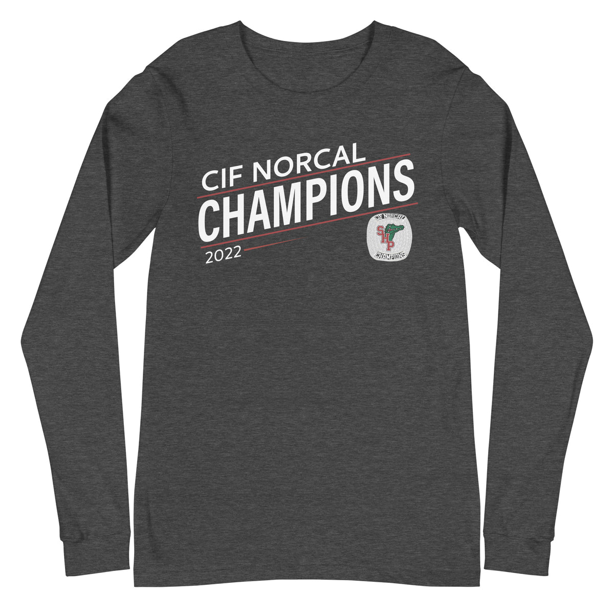 Sacred Heart Prep Water Polo 2022 State Championship Ring Unisex Long Sleeve Tee