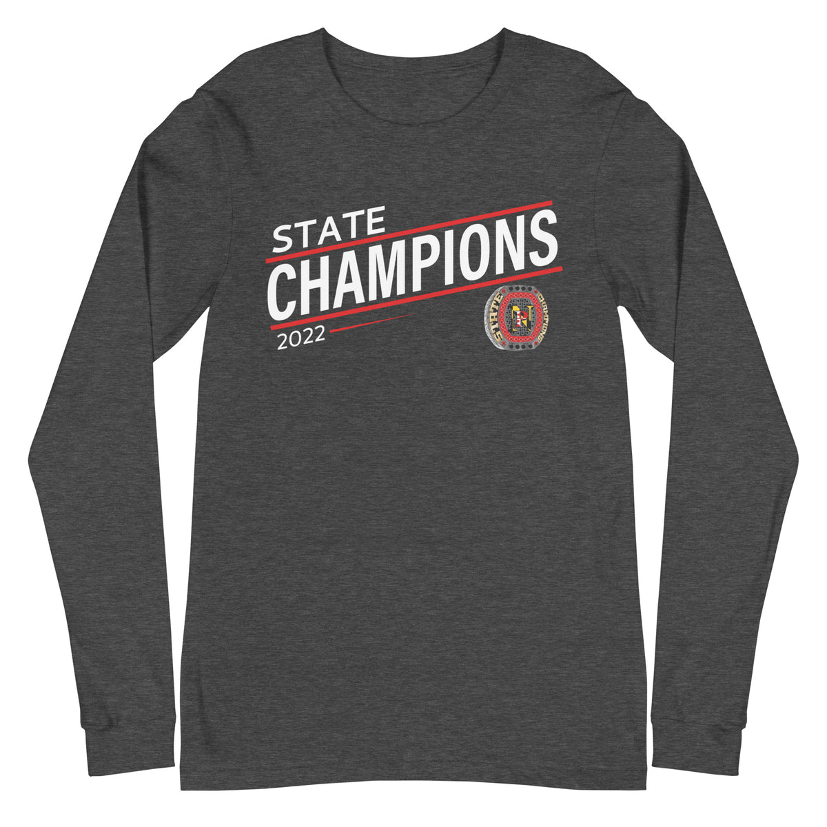 North Point High School Football 2022 State Championship Ring Unisex Long Sleeve Tee