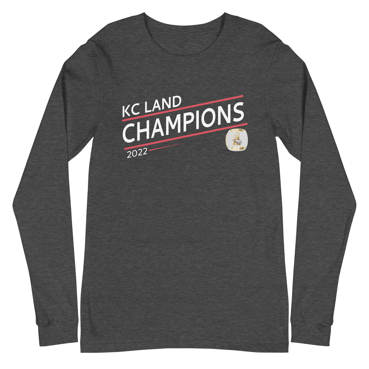 Joplin Crusaders Football 2022 State Championship Ring Unisex Long Sleeve Tee