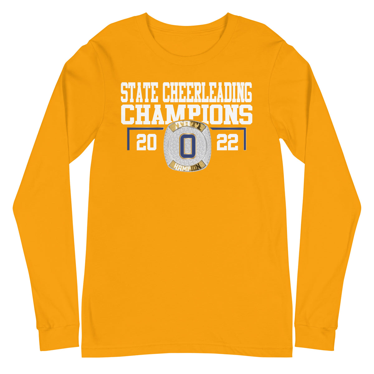 Olentangy High School 2022 Cheer State Championship Ring Unisex Long Sleeve Tee