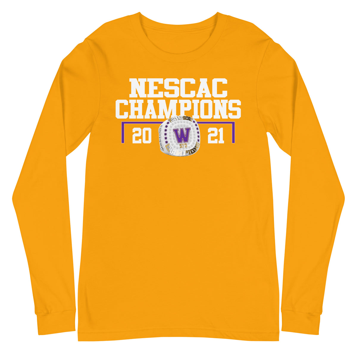 Williams Football 2022 NESCAC Championship Ring Unisex Long Sleeve Tee