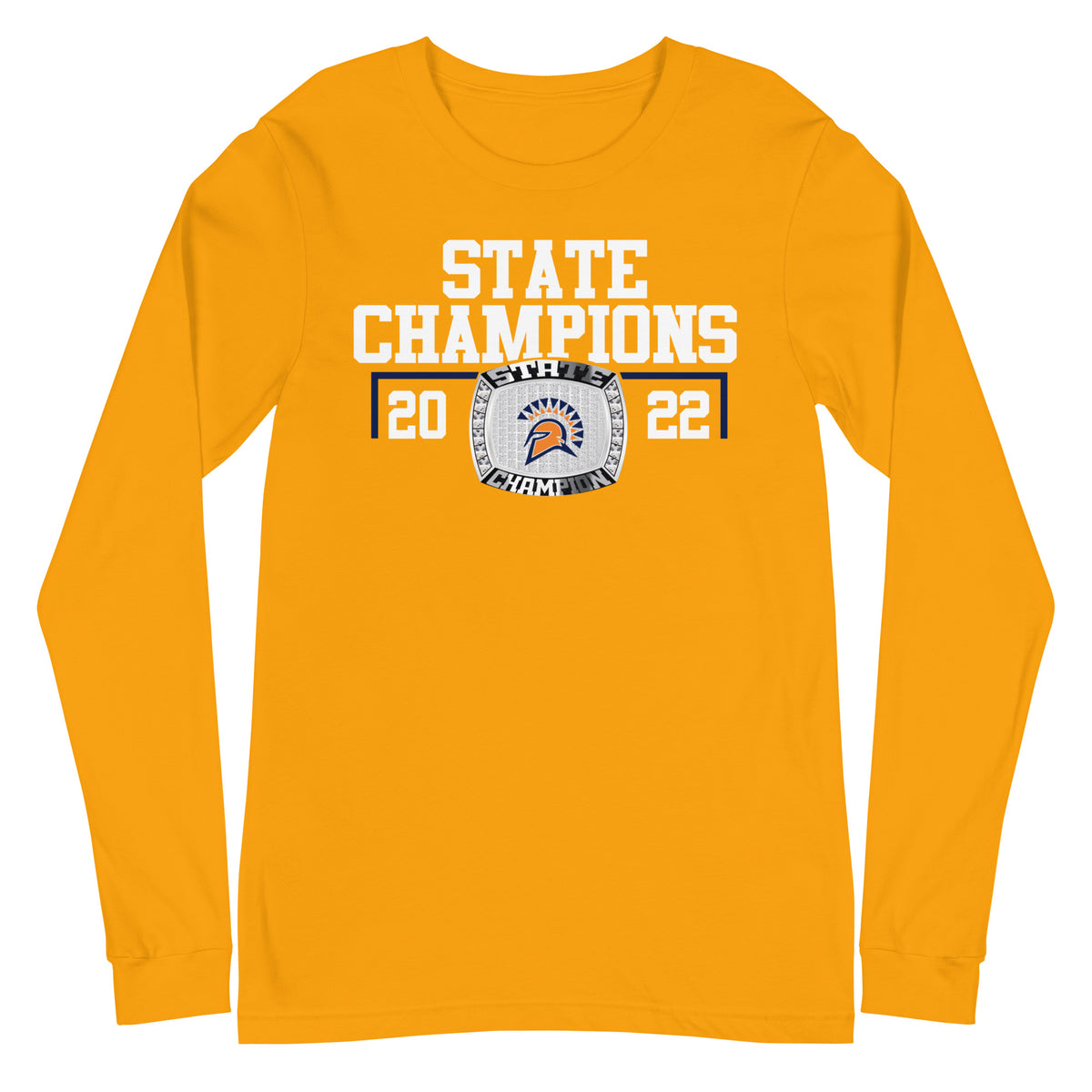 Seven Lakes High School 2022 Men’s Track and Field Championship Ring Unisex Long Sleeve Tee