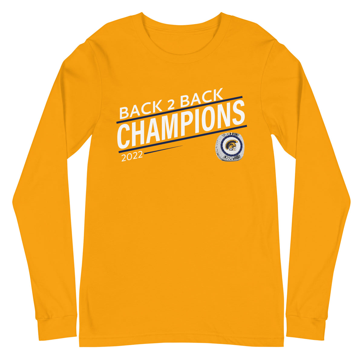 Weston High School 2022 Back 2 Back Championship Ring Unisex Long Sleeve Tee