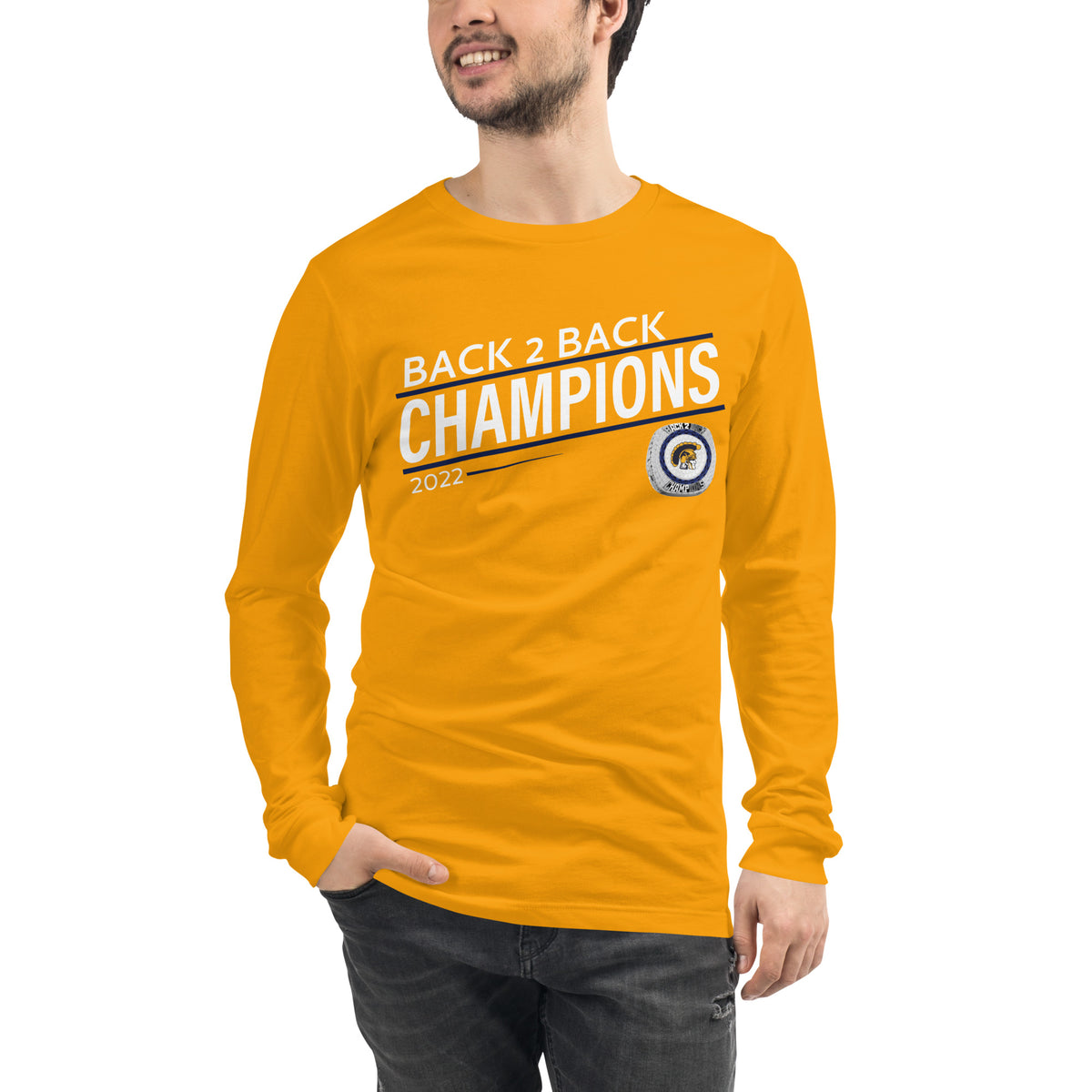 Weston High School 2022 Back 2 Back Championship Ring Unisex Long Sleeve Tee
