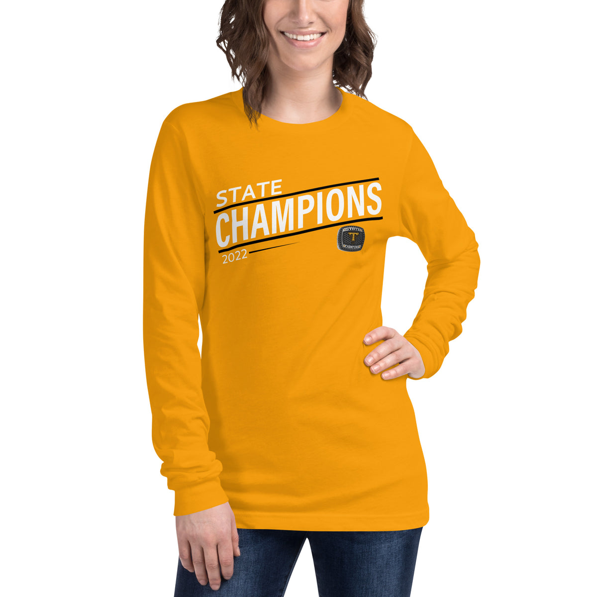 Thompson Valley High School  2022 State Championship Ring Unisex Long Sleeve Tee