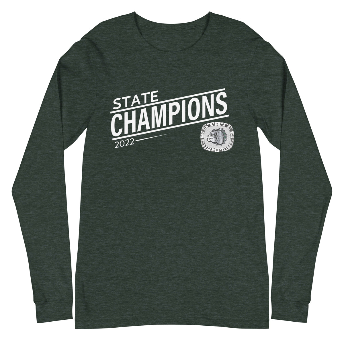 Melbourne High School Silver 2022 State Championship Ring  Unisex Long Sleeve Tee